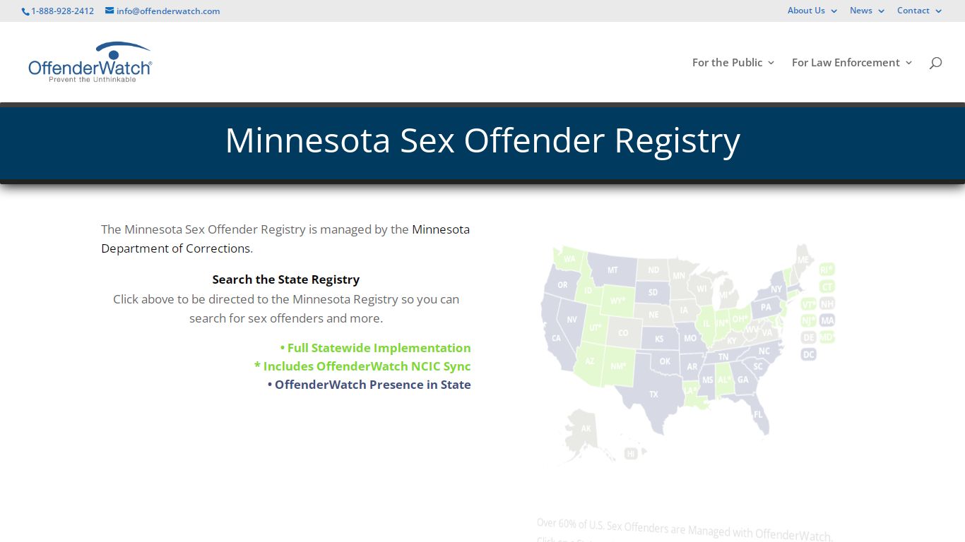 Minnesota Sex Offender Registry - Search for Sex Offenders